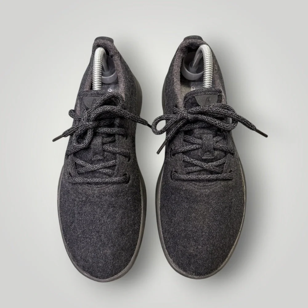 Allbirds Women Wool Runners‎ True Black Sneakers Size 9 Sustainable Merino Wool